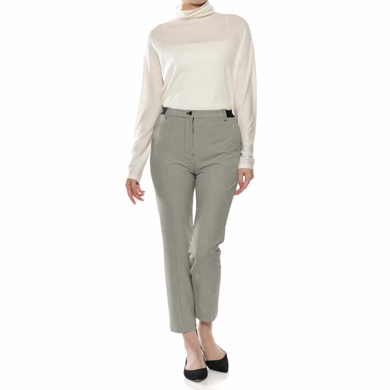 BARNEYS NEW YORK ウォッシャブル 裏起毛バックウエストゴムパンツ NONE