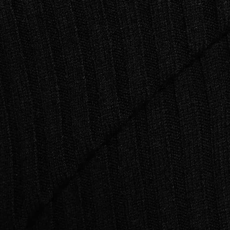 BARNEYS NEW YORK リブニット ベアトップ BLACK