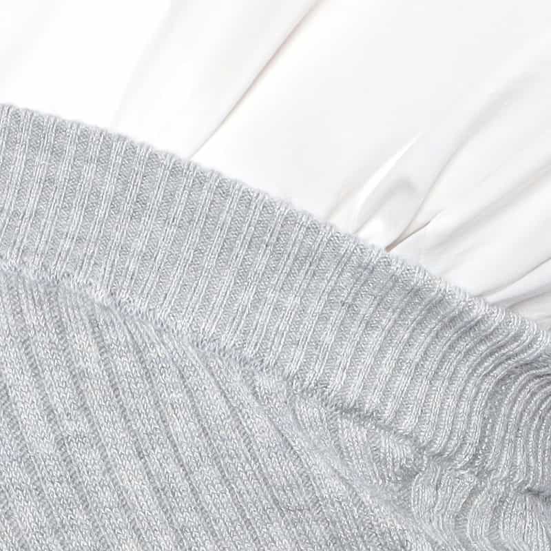 BARNEYS NEW YORK リブニット ベアトップ GRAY