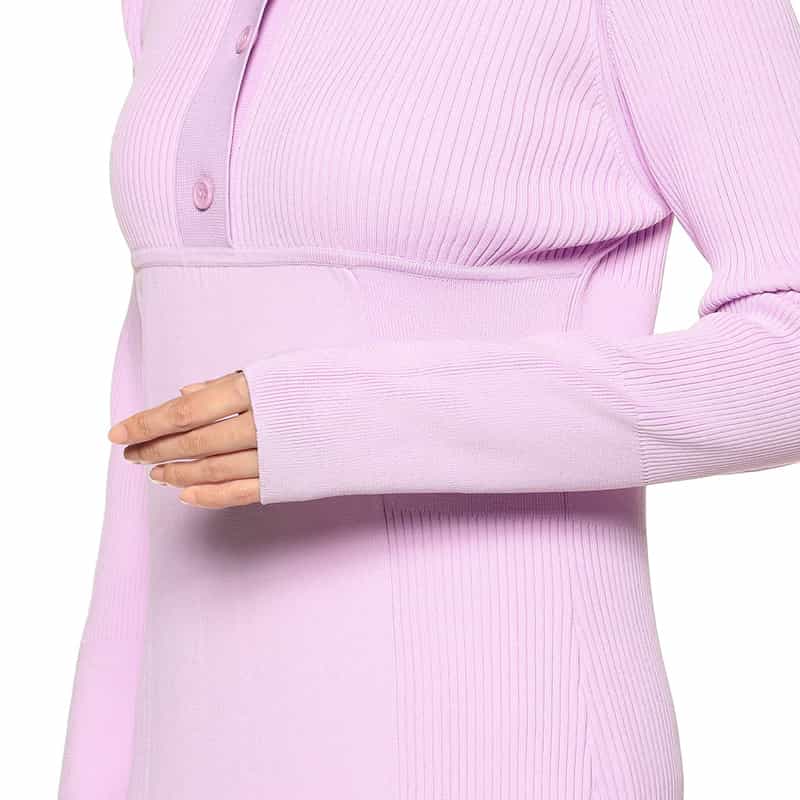 BARNEYS NEW YORK ポロニット ドレス PURPLE