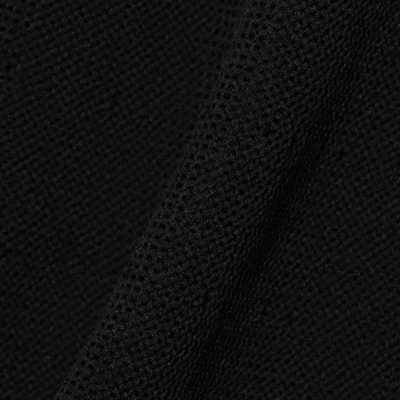 BARNEYS NEW YORK ペプラム ロングスリーブ ニット ドレス BLACK