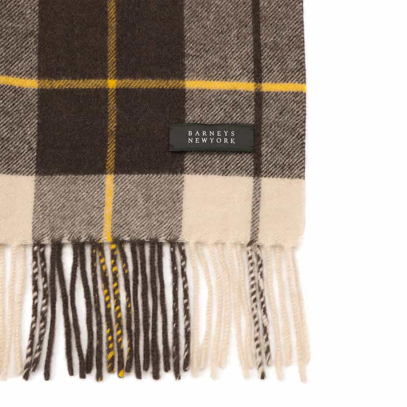BARNEYS NEW YORK カシミヤスカーフ BLACK