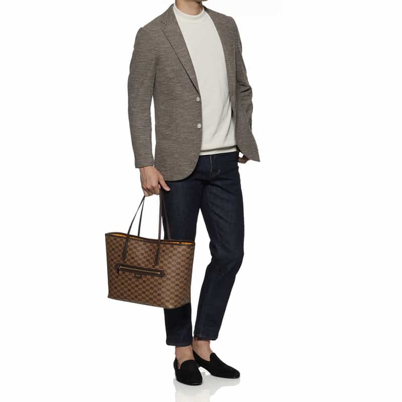 MOREAU PARIS "MONACO M"トートバッグ DARK BROWN