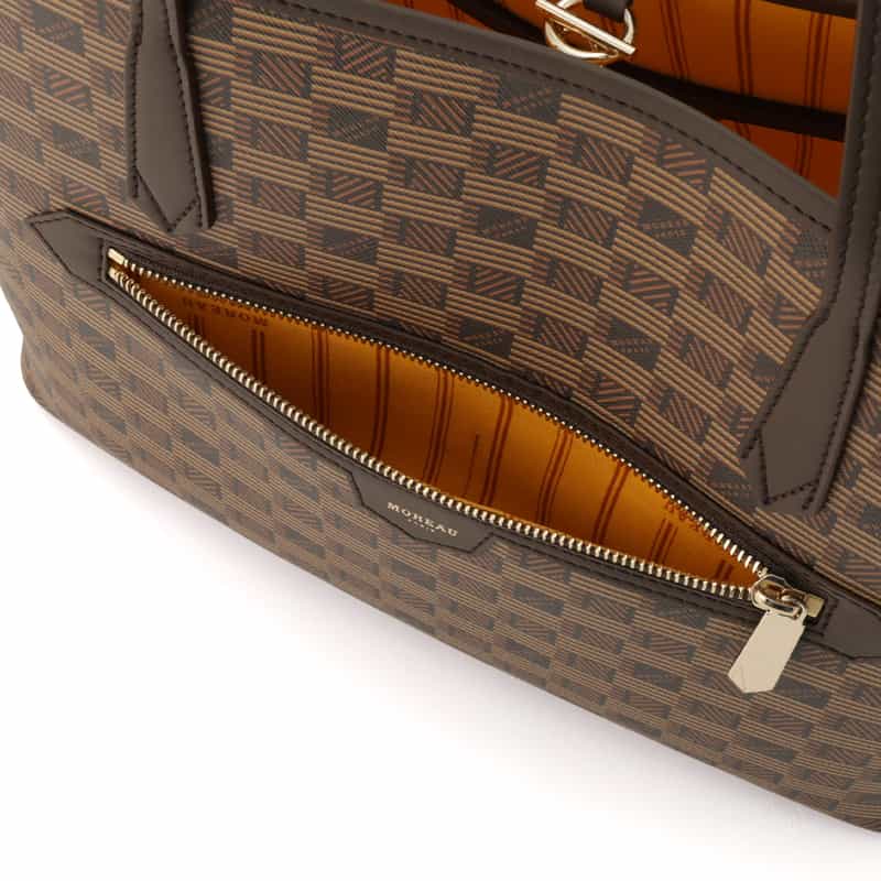 MOREAU PARIS "MONACO M"トートバッグ DARK BROWN