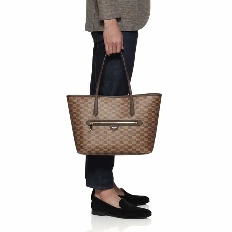 MOREAU PARIS "MONACO M"トートバッグ DARK BROWN