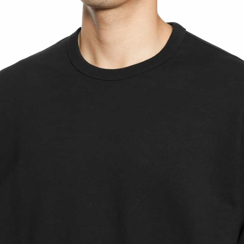 YOKE 切替スリーブ スエットプルオーバー BLACK