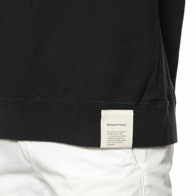 YOKE 切替スリーブ スエットプルオーバー BLACK