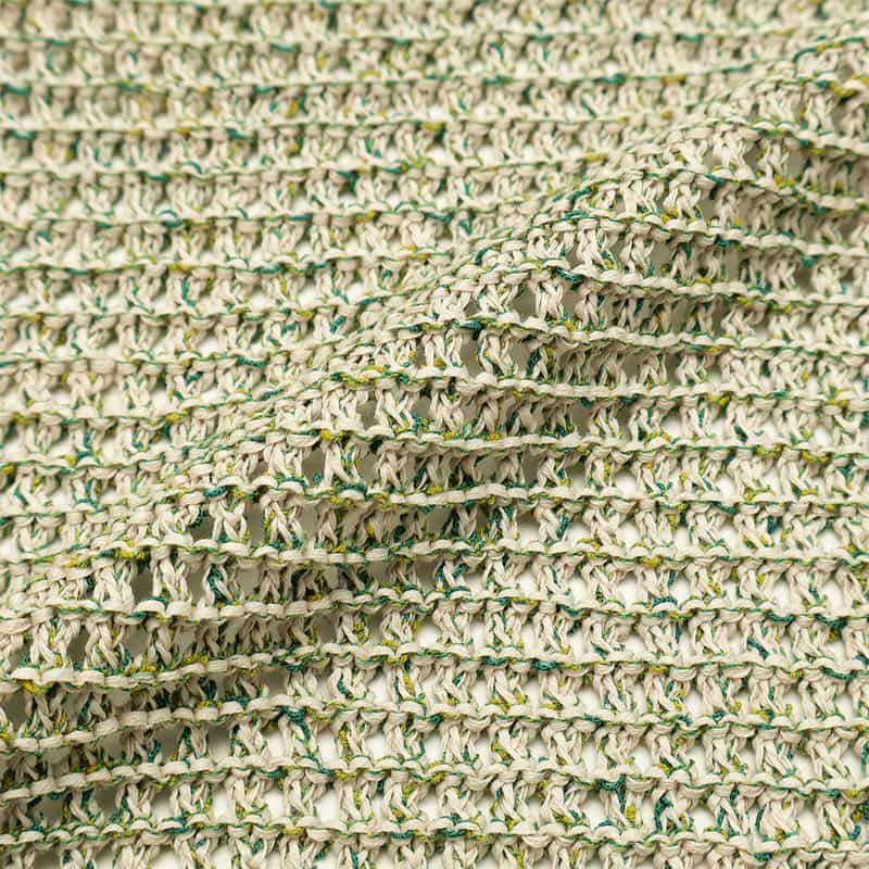 YOKE コットン素材メッシュニットカーディガン WHITE