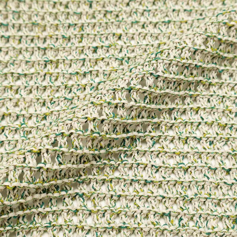 YOKE コットン素材メッシュニットプルオーバー WHITE