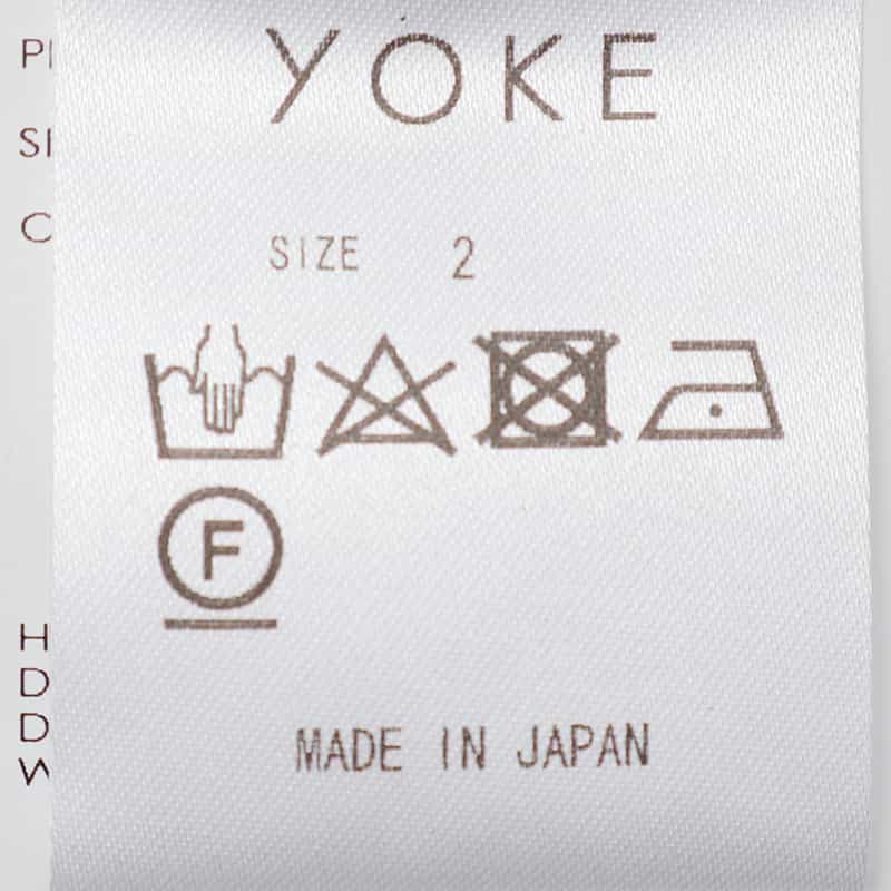YOKE コットン素材メッシュニットプルオーバー WHITE