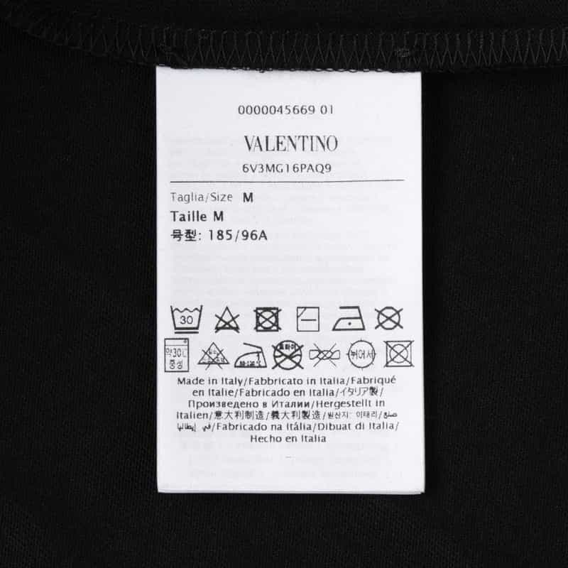 VALENTINO VALENTINO＜ヴァレンティノ＞プリントTシャツ BLACK