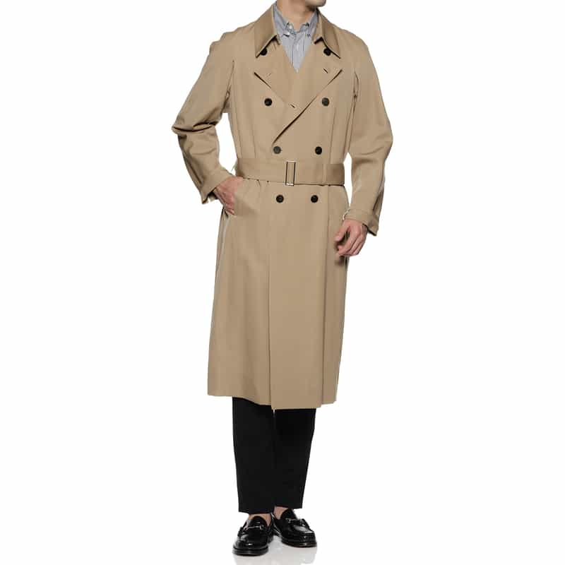 OVERCOAT ウール トレンチコート BEIGE