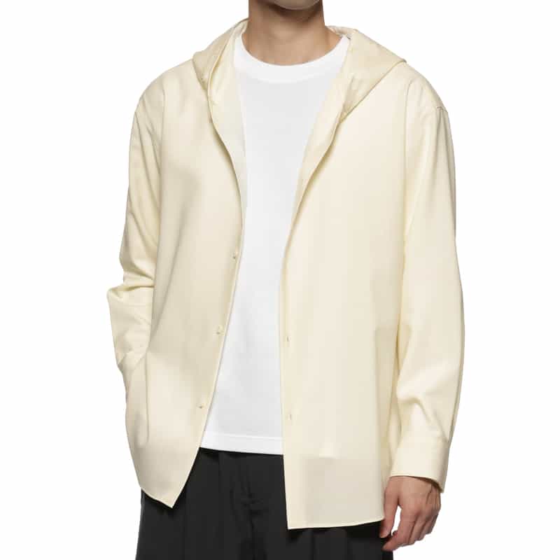 OVERCOAT OVERCOAT＜オーバーコート＞フード付きシャツ IVORY