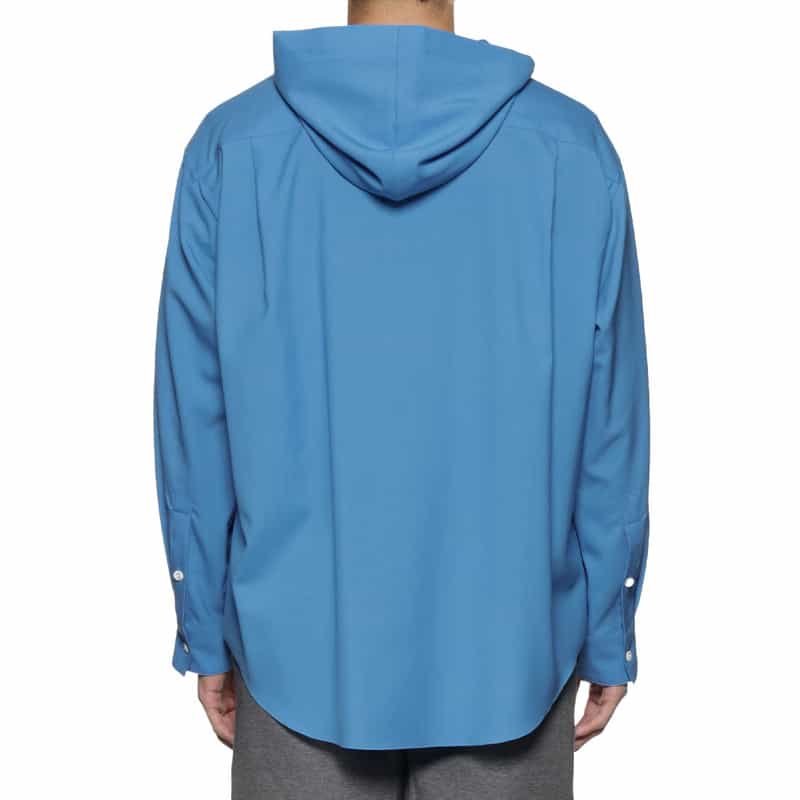 OVERCOAT OVERCOAT＜オーバーコート＞フード付きシャツ BLUE