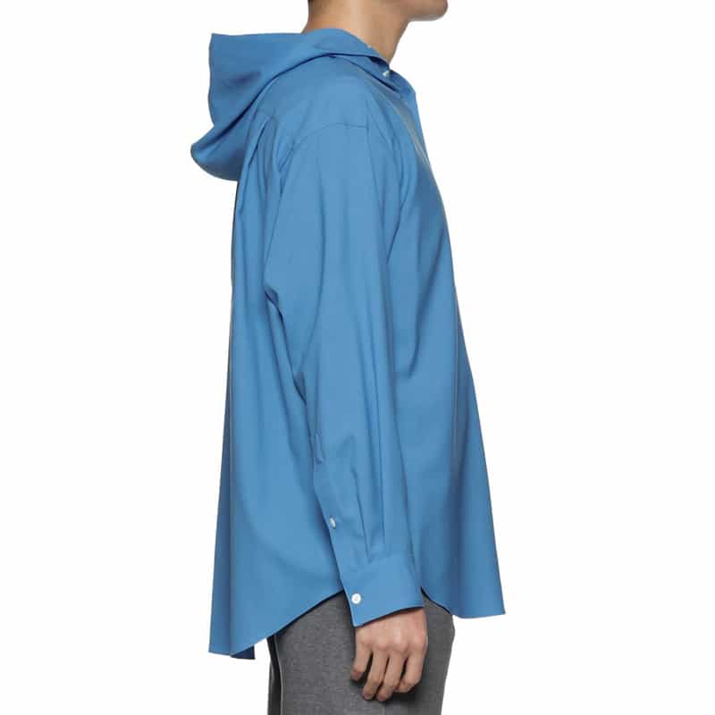 OVERCOAT OVERCOAT＜オーバーコート＞フード付きシャツ BLUE