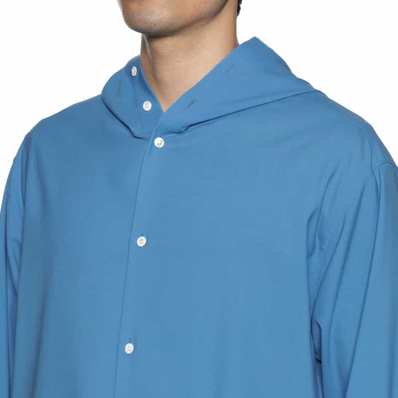 OVERCOAT OVERCOAT＜オーバーコート＞フード付きシャツ BLUE