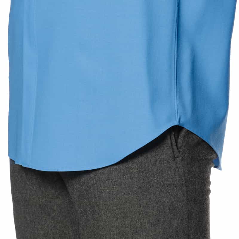 OVERCOAT OVERCOAT＜オーバーコート＞ウール バックサイドプリーツシャツ BLUE