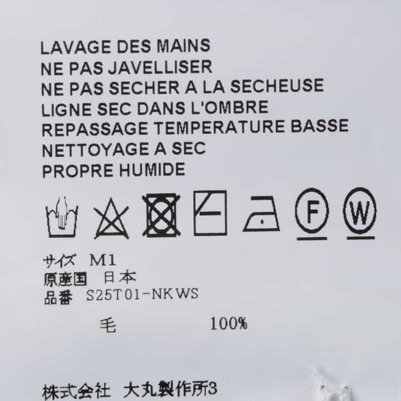 OVERCOAT OVERCOAT＜オーバーコート＞ウール バックサイドプリーツシャツ BLUE