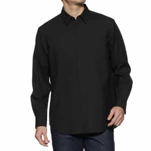 OVERCOAT<オーバーコート>ウール バックサイドプリーツシャツ