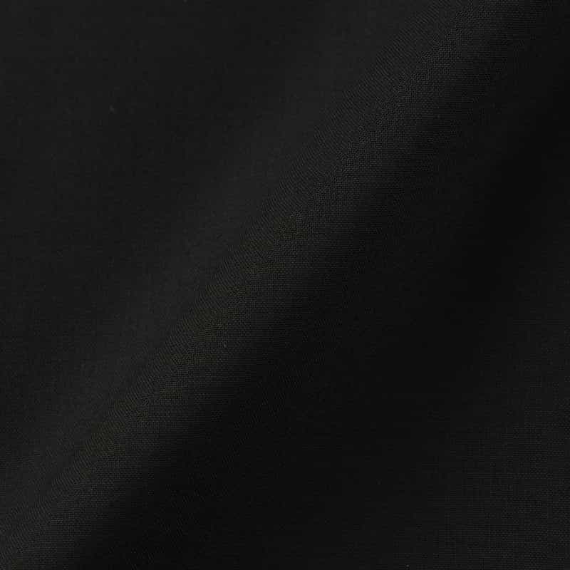 OVERCOAT OVERCOAT＜オーバーコート＞ウール バックサイドプリーツシャツ BLACK