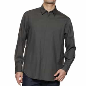 OVERCOAT<オーバーコート>ウール バックサイドプリーツシャツ