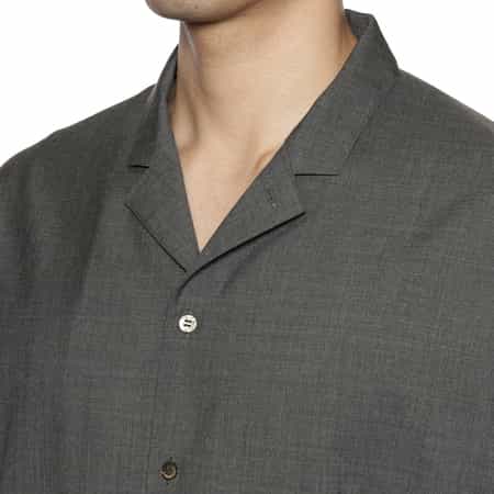 ウール素材半袖シャツ（2231659）｜OVERCOAT(オーバーコート