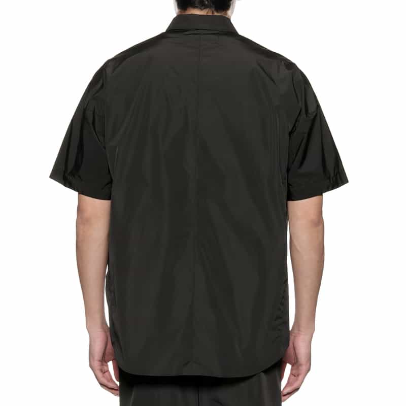 OVERCOAT OVERCOAT＜オーバーコート＞バーニーズ　ニューヨーク限定 ナイロン オープンシャツ BLACK