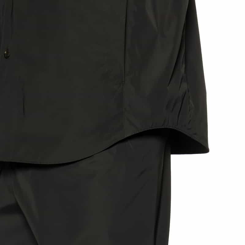 OVERCOAT OVERCOAT＜オーバーコート＞バーニーズ　ニューヨーク限定 ナイロン オープンシャツ BLACK