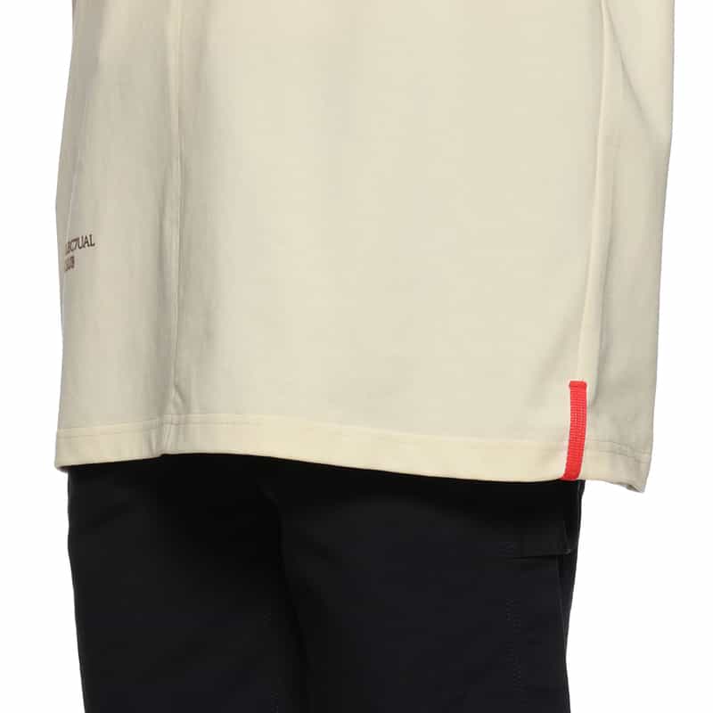 NAMESAKE NAMESAKE＜ネームセイク＞刺繍入りプリントTシャツ IVORY