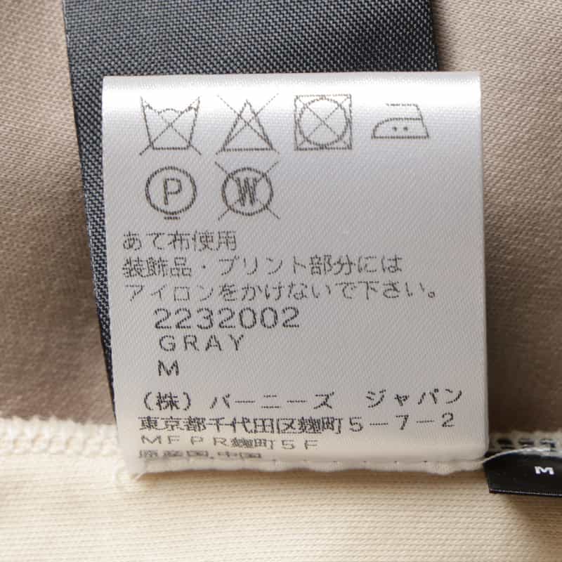 NAMESAKE NAMESAKE＜ネームセイク＞プリントTシャツ GRAY