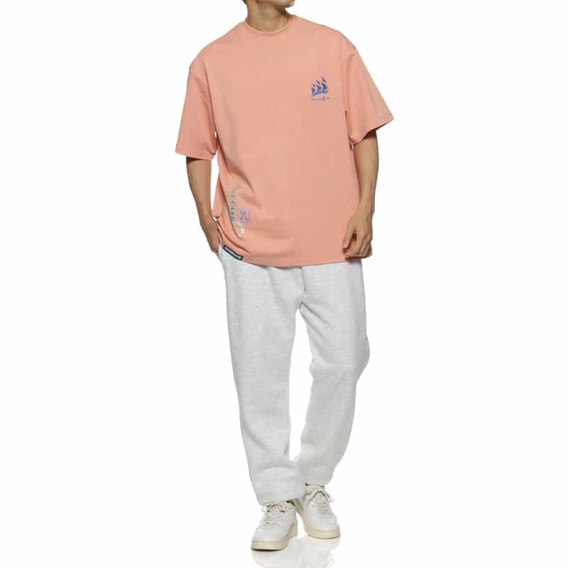 NAMESAKE NAMESAKE＜ネームセイク＞プリントTシャツ PINK