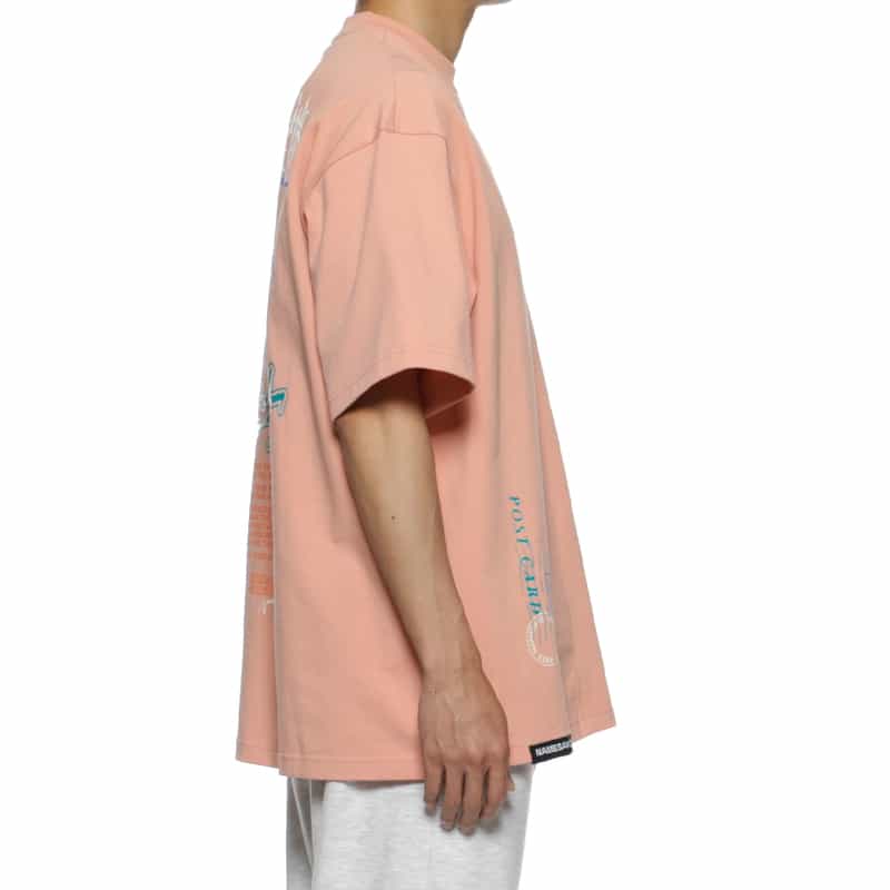 NAMESAKE NAMESAKE＜ネームセイク＞プリントTシャツ PINK