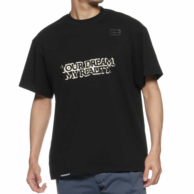 NAMESAKE プリントTシャツ BLACK