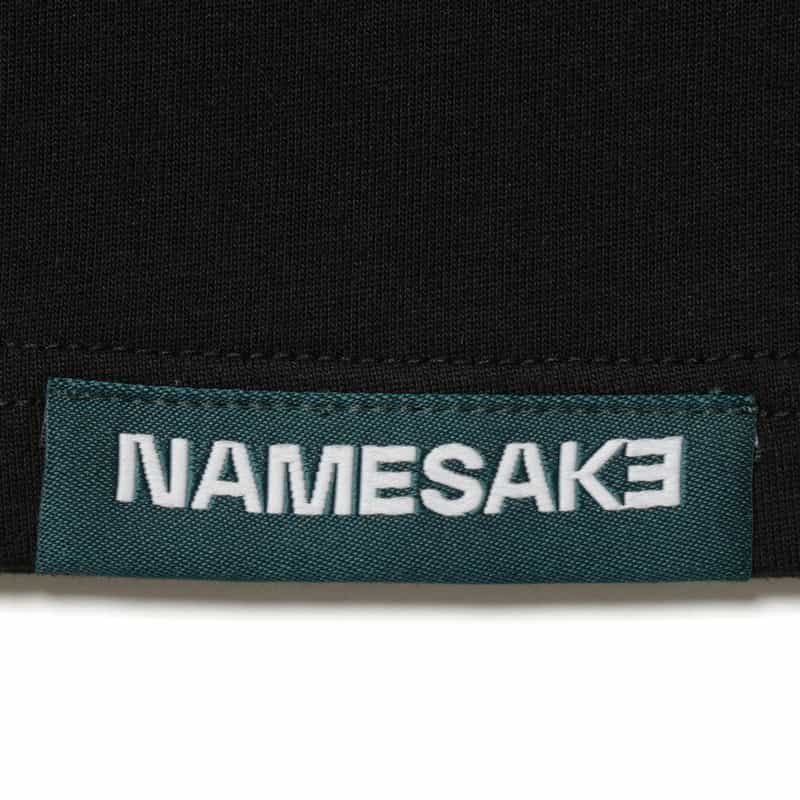 NAMESAKE NAMESAKE＜ネームセイク＞プリントTシャツ BLACK