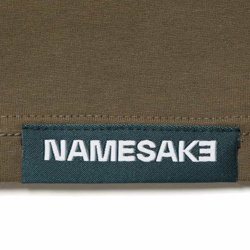 NAMESAKE NAMESAKE＜ネームセイク＞プリントTシャツ BROWN