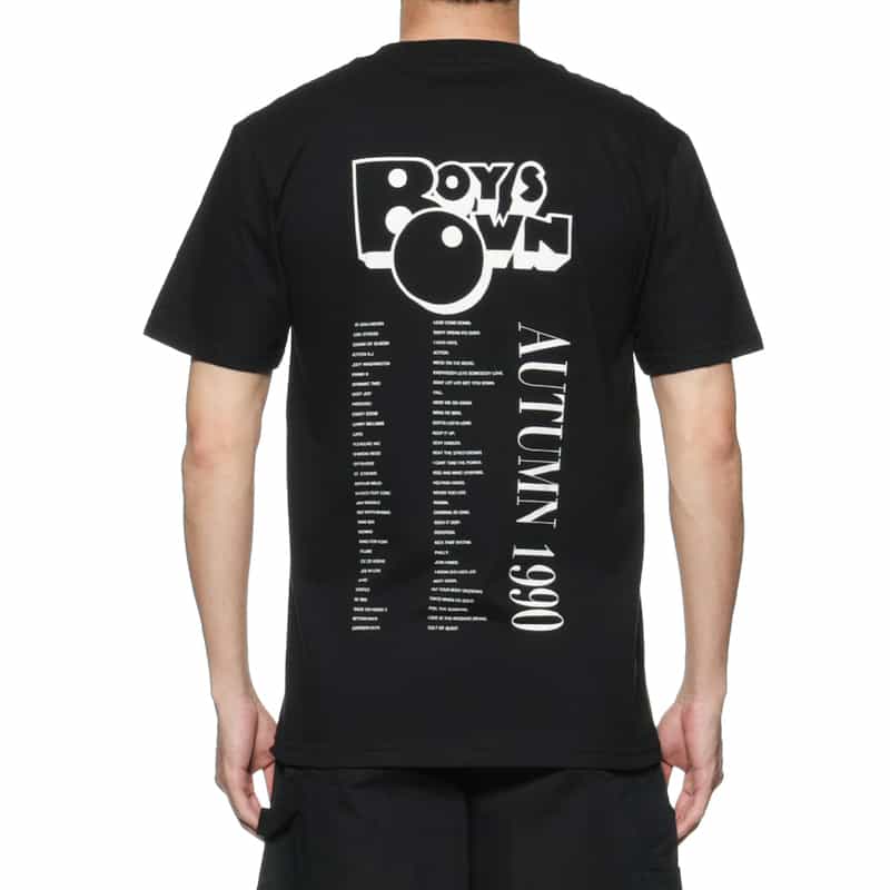 BOY'S OWN BOY’S OWN＜ボーイズ・オウン＞ロゴ入りTシャツ BLACK