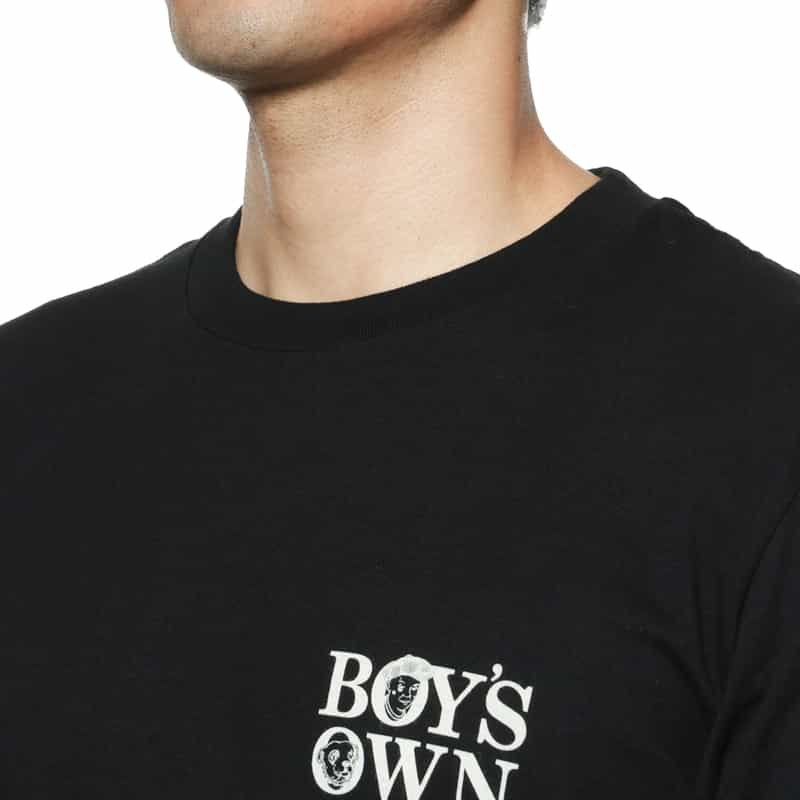 BOY'S OWN BOY’S OWN＜ボーイズ・オウン＞ロゴ入りTシャツ BLACK