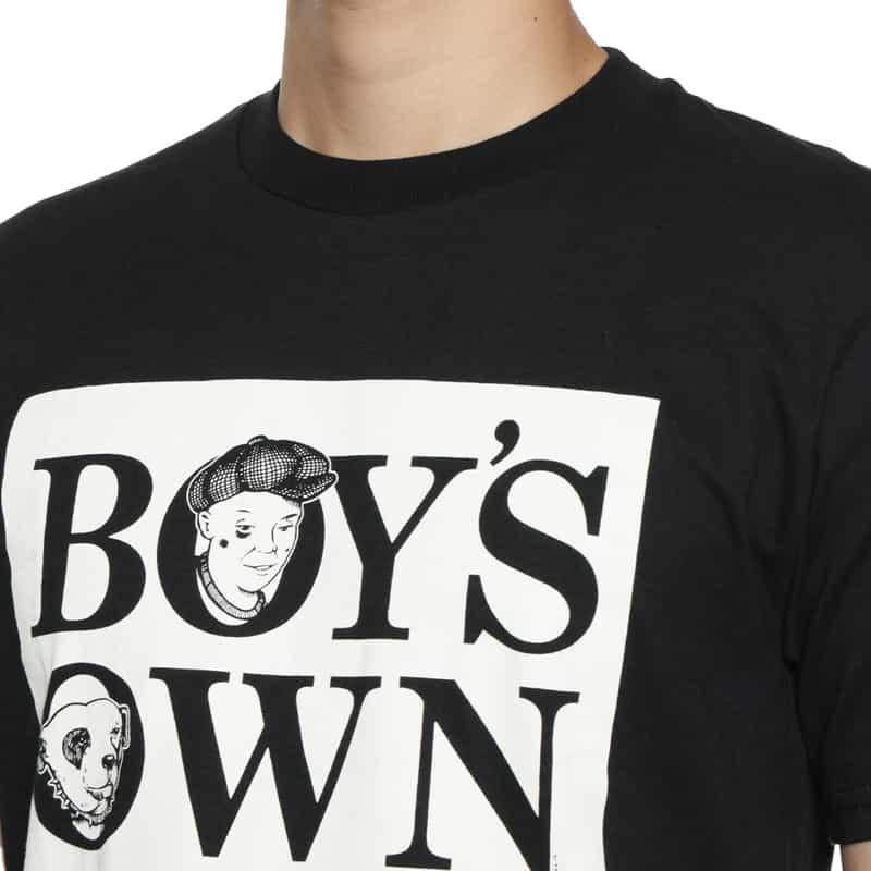 BOY'S OWN BOY’S OWN＜ボーイズ・オウン＞プリントTシャツ BLACK