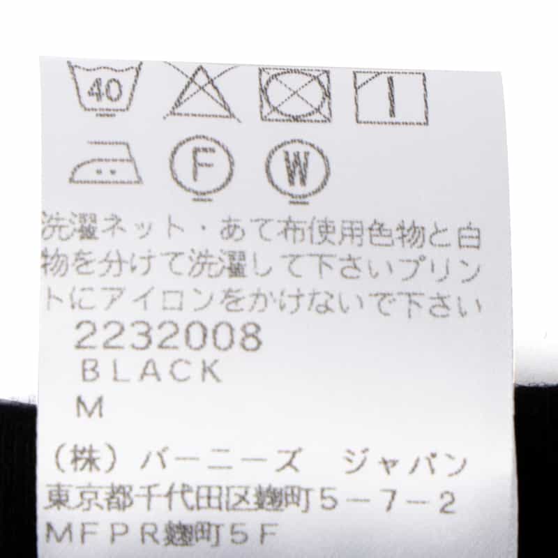 BOY'S OWN BOY’S OWN＜ボーイズ・オウン＞プリントTシャツ BLACK