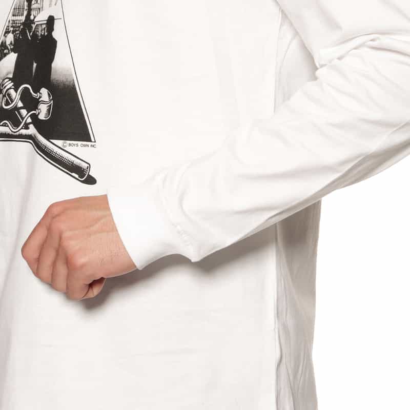 BOY'S OWN BOY’S OWN＜ボーイズ・オウン＞プリントTシャツ WHITE