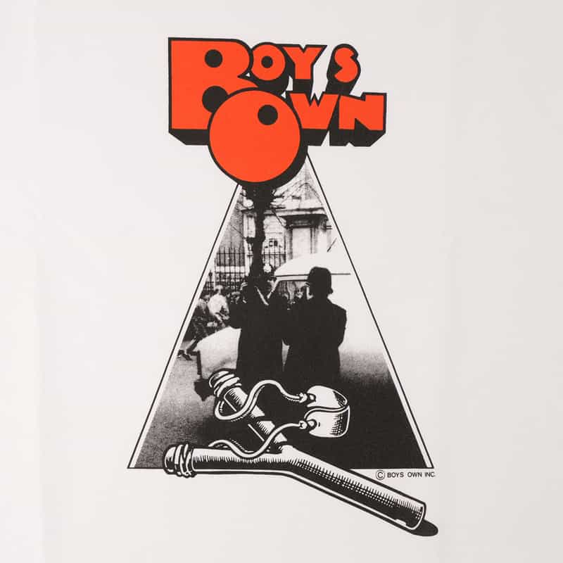 BOY'S OWN BOY’S OWN＜ボーイズ・オウン＞プリントTシャツ WHITE