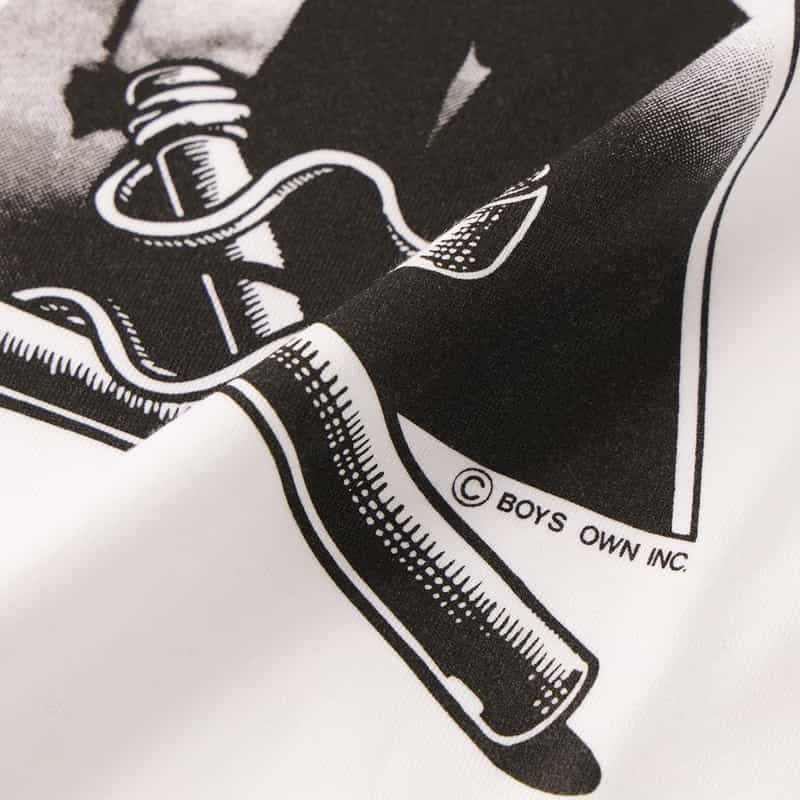 BOY'S OWN BOY’S OWN＜ボーイズ・オウン＞プリントTシャツ WHITE
