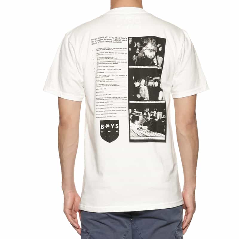 BOY'S OWN BOY’S OWN＜ボーイズ・オウン＞プリントTシャツ WHITE