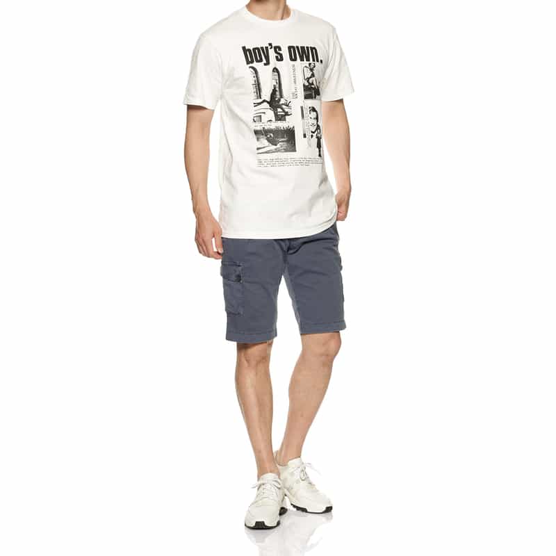 BOY'S OWN BOY’S OWN＜ボーイズ・オウン＞プリントTシャツ WHITE