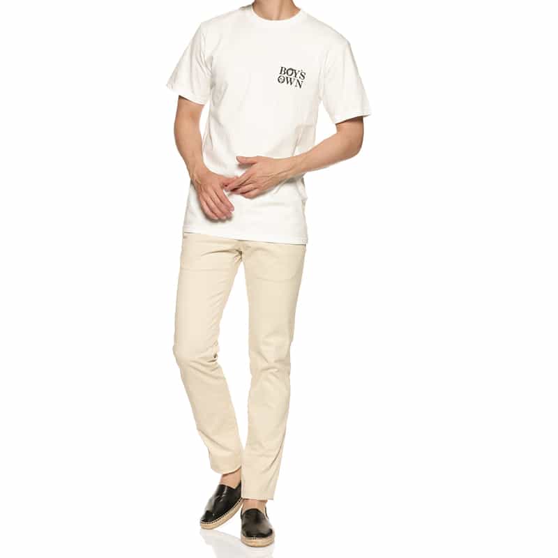 BOY'S OWN BOY’S OWN＜ボーイズ・オウン＞プリントTシャツ WHITE