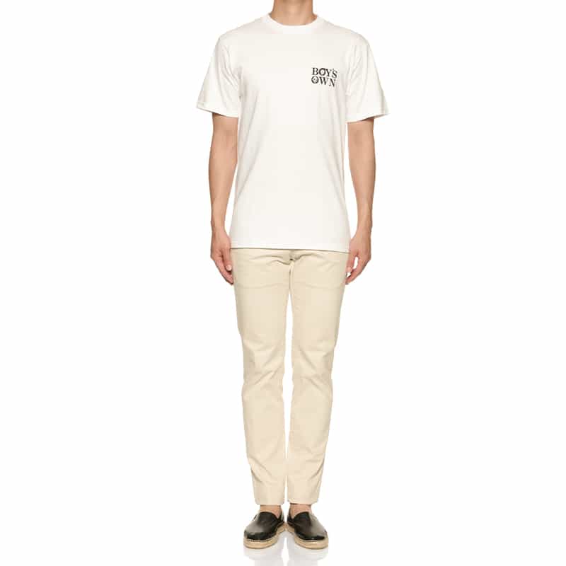 BOY'S OWN BOY’S OWN＜ボーイズ・オウン＞プリントTシャツ WHITE