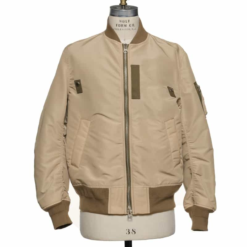 SACAI ナイロンツイルブルゾン BEIGE