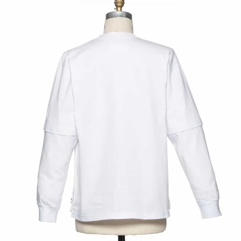 SACAI SACAI＜サカイ＞サイドスナップ ロゴ入りカットソー WHITE