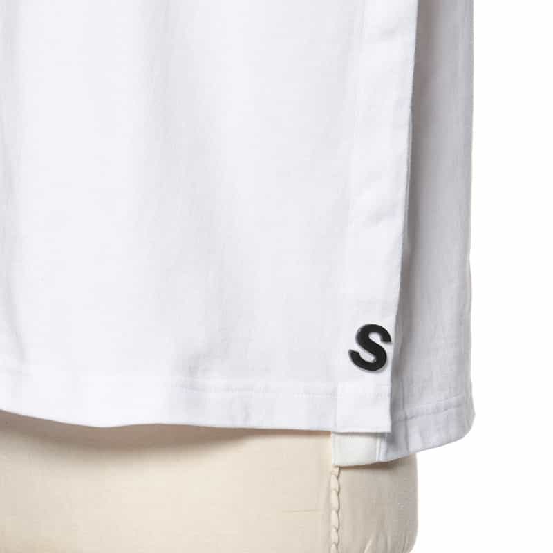 SACAI SACAI＜サカイ＞サイドスナップ ロゴ入りカットソー WHITE