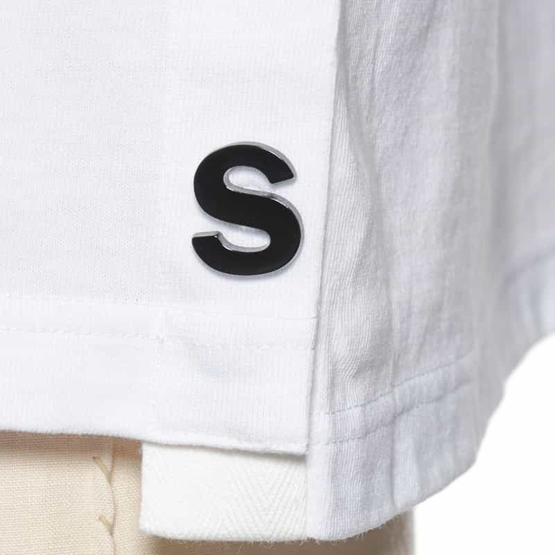 SACAI SACAI＜サカイ＞サイドスナップ ロゴ入りカットソー WHITE